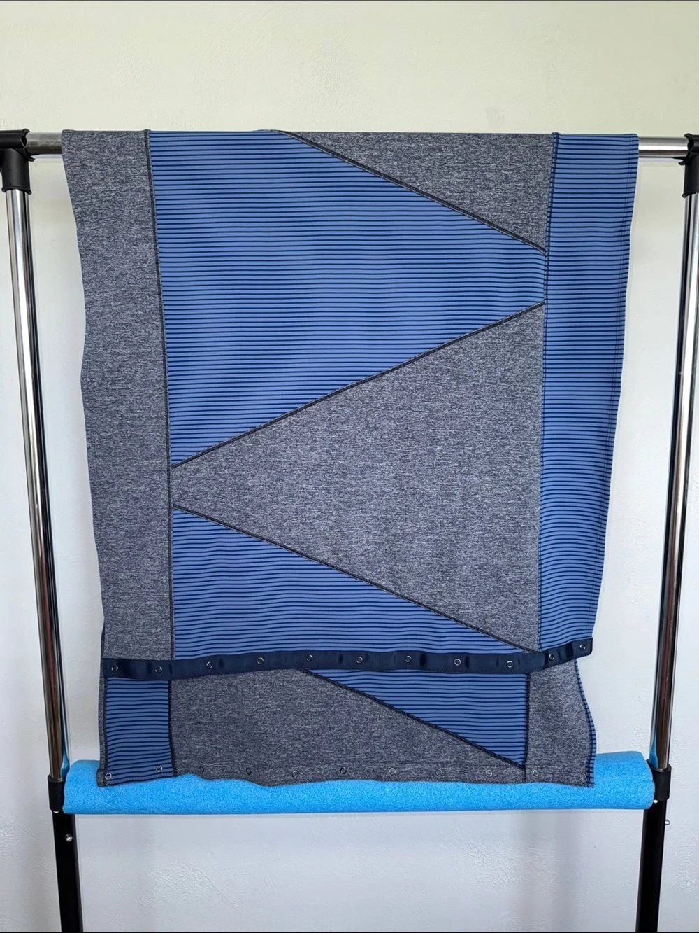 Lululemon Vinyasa Scarf Quilt Hyper Stripe Inkwell Rugged Blue / Heathered